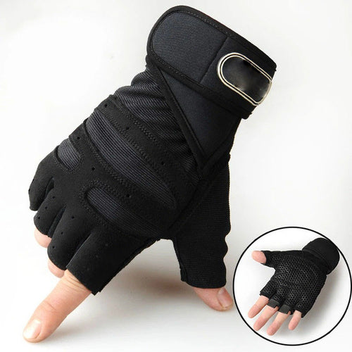 Load image into Gallery viewer, Men Gym Gloves Half Finger Cycling Gloves Pro Fitness Weight Lifting
